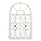 46" White & Brown Rustic Metal & Wood Arched Gate Wall Décor